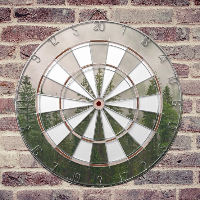 Cible De Fléchettes Les arbres de la forêt de Foggy (Créateur téléchargé)