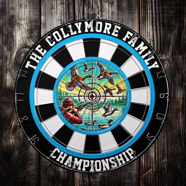 Cible De Fléchettes Les canards de chasseurs dans l’art de vol (Créateur téléchargé)