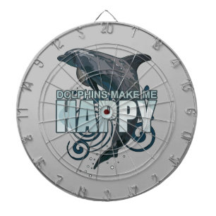 Cible De Fléchettes Les Dauphins Me Rendent Heureux