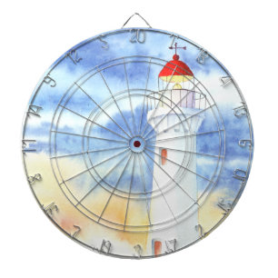 Cible De Fléchettes Les montagnes du phare nautique