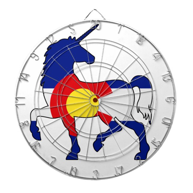 Cible De Fléchettes Licornes et Colorado ! (Devant)
