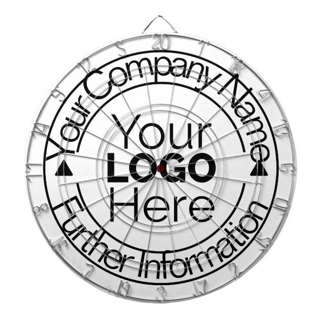 Cible De Fléchettes Logo d'entreprise personnalisé (Devant)