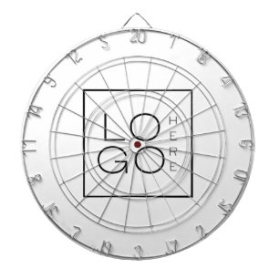 Cible De Fléchettes Logo professionnel Carré personnalisé Minimaliste