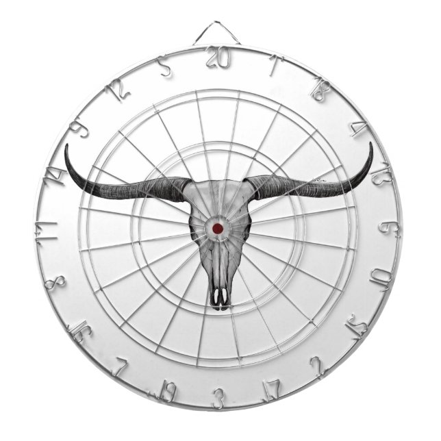 Cible De Fléchettes Longhorn Skull (Devant)