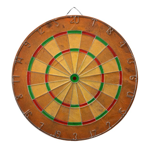 CIBLE DE FLÉCHETTES L'ORANGE DU DARTBOARD S'EST DÉROULÉ (Devant)