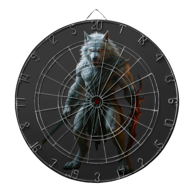 Cible De Fléchettes Loup-garou arctique (Devant)