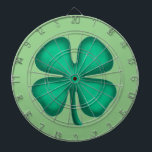 Cible De Fléchettes Lucky 4 Leaf Irish Clover green darboard<br><div class="desc">Lucky 4 Leaf Irish Clover dartboards sont une excellente façon de montrer "your Irish" et dartboards pour les joueurs de fléchettes le jour de la Saint Patrick ou n'importe quel jour. Lucky 4 Leaf Irish Clover est l'art original Steamy Raimon et a 1st 4 feuilles de trèfle design à vendre...</div>