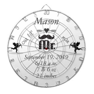 Cible De Fléchettes M. Mustache Lil Man Baby Boy Statistiques