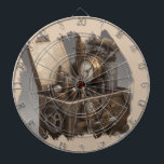 Cible De Fléchettes Machine à temps Steampunk - Vintage coffre au trés<br><div class="desc">Immergez-vous dans le monde fascinant du steampunk avec cette illustration détaillée d'un coffre au trésor antique, avec des engrenages, des mécanismes d'horloge et des ornements métalliques. Parfait pour les amateurs de technologie rétro, les aventuriers et tous ceux qui apprécient une touche de charme victorien. Ce design unique est idéal pour...</div>