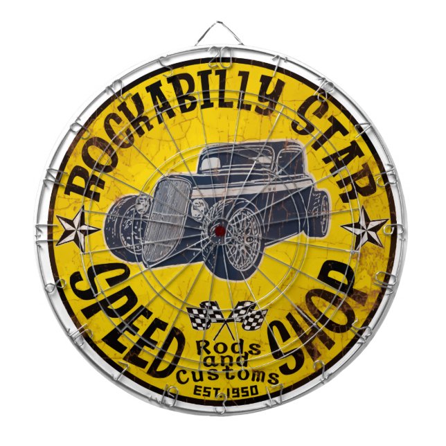 Cible De Fléchettes Magasin de vitesse de hot rod (Devant)