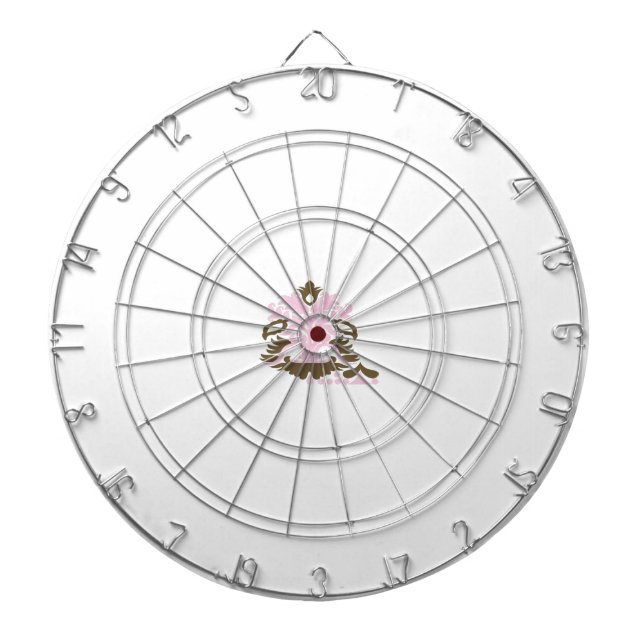 Cible De Fléchettes Magenta-Rouge, orange jaunâtre (Devant)