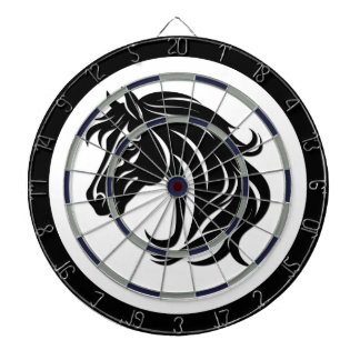 Cible De Fléchettes Magnificent Black Horse Head  