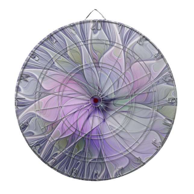 Cible De Fléchettes Magnifique beauté moderne abstraite fleur d'art fr (Devant)