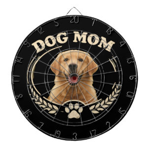 Cible De Fléchettes Maman Chien — T-shirt portrait de Golden Retriever
