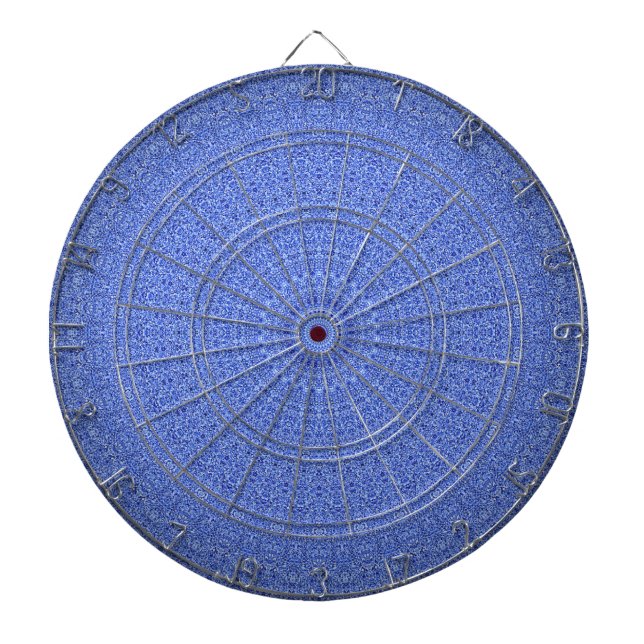 Cible De Fléchettes Mandala bleu (Devant)