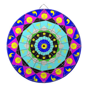 Cible De Fléchettes Mandala : Décoratif
