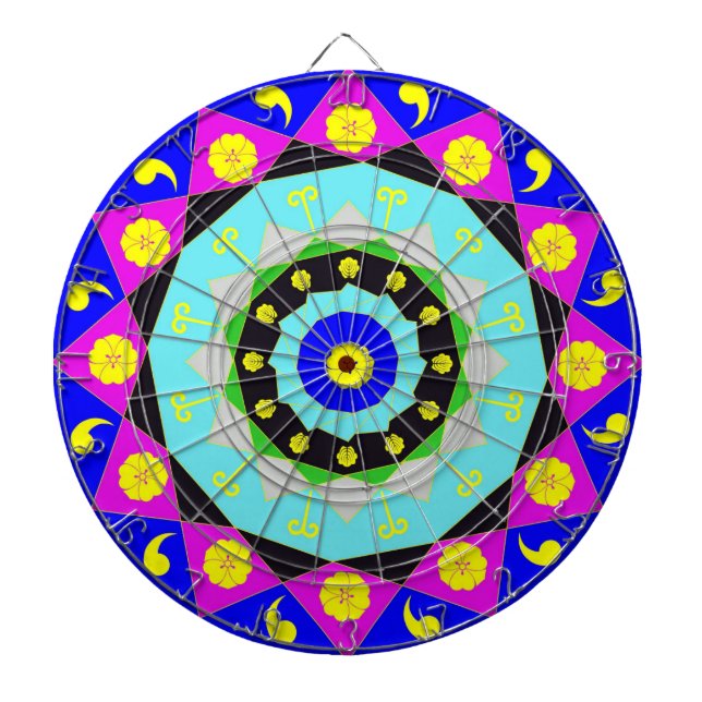 Cible De Fléchettes Mandala : Décoratif (Devant)