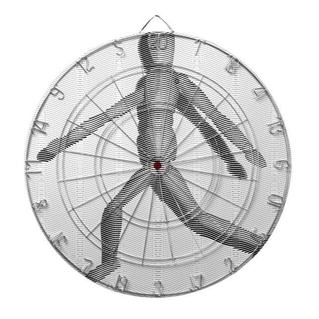 Cible De Fléchettes Mannequin humain en bois (Devant)