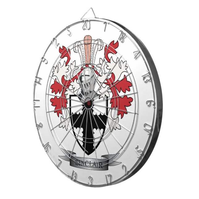 Cible De Fléchettes Manteau de crête de famille de Sinclair des bras (Devant droit)