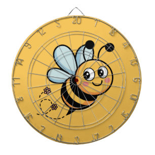 Cible De Fléchettes Mascotte d'abeille adaptée aux enfants avec une tr