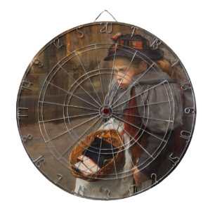 Cible De Fléchettes Matchstick Girl pauvre rue Urchin Pauvreté urbaine