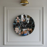 Cible De Fléchettes Meilleur papa jamais | Fête des pères 6 Collage ph<br><div class="desc">Célébrez votre père avec notre tableau de bord de la photo de meilleur papa jamais vu. Parfait pour la Fête des Pères ou toute occasion spéciale, ce tableau de bord personnalisé présente un collage de 6 photos pour présenter vos souvenirs de famille préférés. L'expression "Best Dad Ever" est stylisée dans...</div>