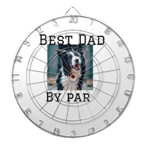 Cible De Fléchettes Meilleur papa par par chien animal photo moderne s
