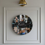 Cible De Fléchettes Meilleur Père jamais | Fête des pères 6 Collage ph<br><div class="desc">Célébrez votre père avec notre tableau de bord de collection de photos du meilleur père jamais vu. Parfait pour la Fête des Pères ou toute occasion spéciale, ce tableau de bord personnalisé présente un collage de 6 photos pour présenter vos souvenirs de famille préférés. L'expression "Best Father Ever" est stylisée...</div>