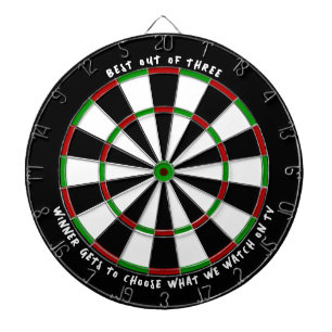 Cible De Fléchettes "MEILLEUR SUR TROIS" Custom Darts Game Winner Priz