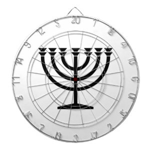 Cible De Fléchettes Menorah juive (symbole du judaïsme)