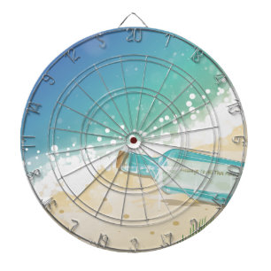 Cible De Fléchettes Message dans une bouteille