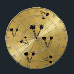 Cible de flechettes métal or<br><div class="desc">Cible de flechettes métal or</div>