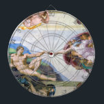 Cible De Fléchettes Michelangelo - Création d'Adam, Chapelle Sixtine<br><div class="desc">Création d'Adam au plafond de la Chapelle Sixtine - Michel-Ange, 1508-1512</div>