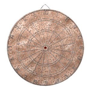 Cible De Fléchettes Mignon motif imprimé peau de léopard guépard doré