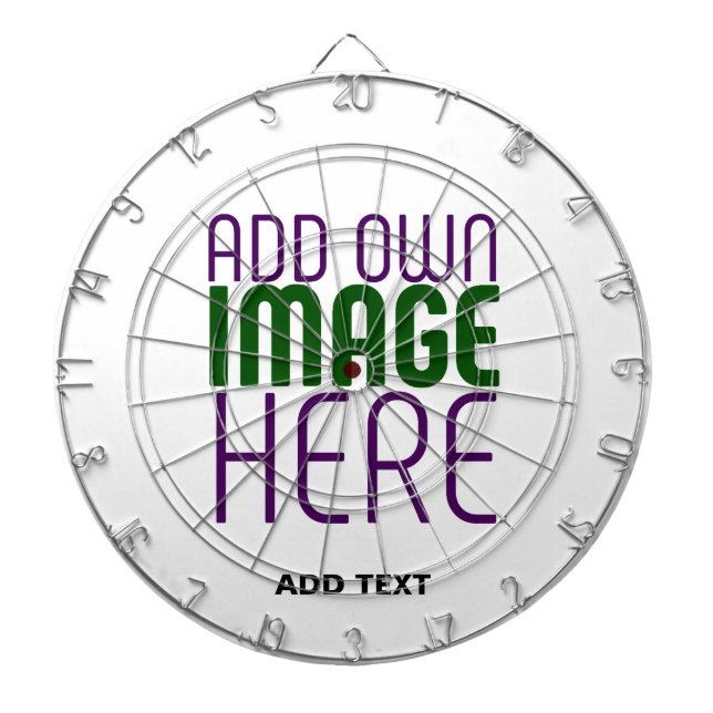 CIBLE DE FLÉCHETTES MODÈLE DE TEXTE D'IMAGE BLANCHE SIMPLE MODERNE (Devant)