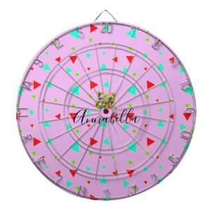 Cible De Fléchettes Modèle Grizzly Oear motif rose