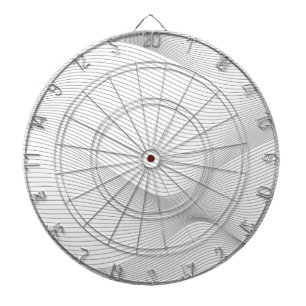 Cible De Fléchettes Moderne, simple, cool, motif de vague de mouvement