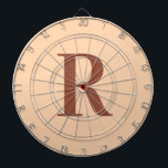 Cible De Fléchettes Moderne Simple Monogramme Beige Brown<br><div class="desc">Il s'agit d'un monogramme simple, moderne et personnalisé. Ce design élégant est en tendance beige et terre cuite / marron avec typographie stylisée. Il est parfait pour un cadeau personnalisé ou idéal comme nouvel ajout à votre salle de jeux. Ajoutez simplement votre lettre initiale en la tapant dans la zone...</div>