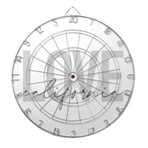 Cible De Fléchettes Moderne, urbain, tendance, design cool Love Califo
