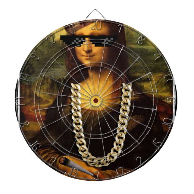 Cible De Fléchettes Mona Lisa Thug Life Art Life (Devant)