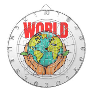 Cible De Fléchettes Monde – Conception de globe d'aventure de voyage
