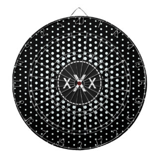 Cible De Fléchettes Monogramme Azure mist Techno Dots Moderne