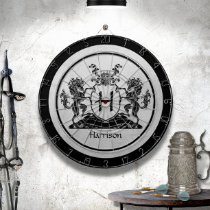 Cible De Fléchettes Monogramme de la crête royale du cheval