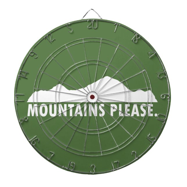 Cible De Fléchettes Montagnes S'Il Vous Plaît (Devant)