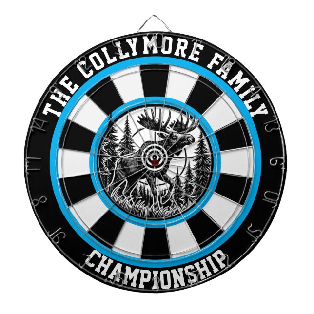 Cible De Fléchettes Moose Antlers Forest Target Art (Devant)