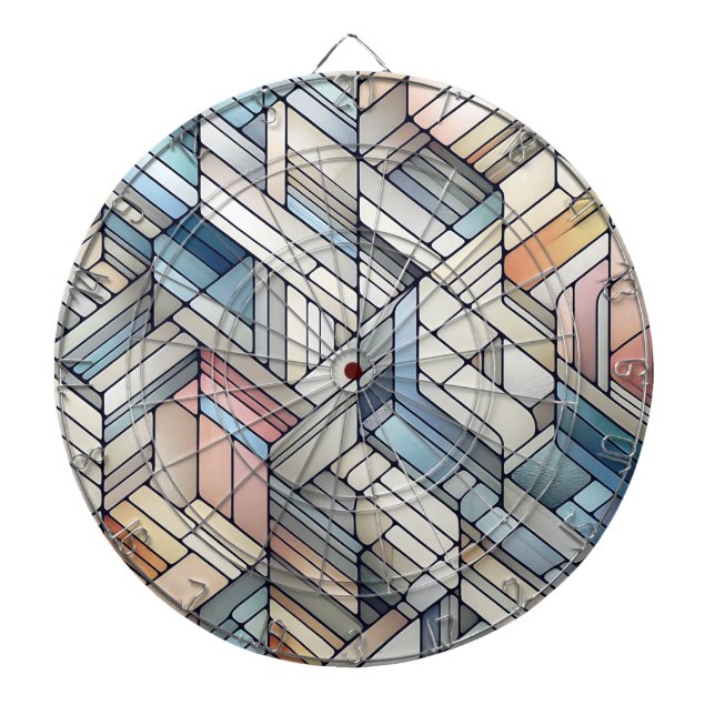 Cible De Fléchettes Mosaïque géométrique (Devant)