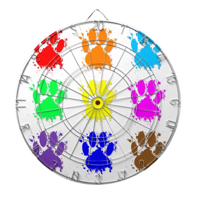 Cible De Fléchettes Motif à mâchoires pour chien d'encre (Devant)