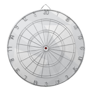 Cible De Fléchettes Motif blanc, simple, moderne, urbain, frais, à la