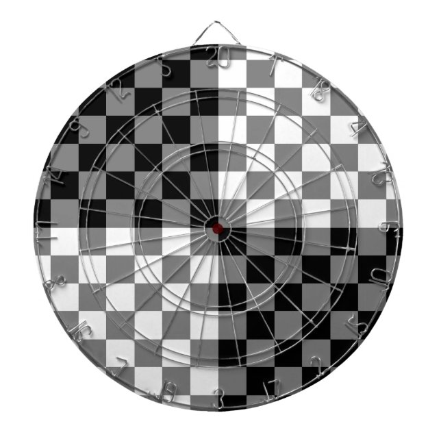 CIBLE DE FLÉCHETTES MOTIF CHECKERBOARD (Devant)