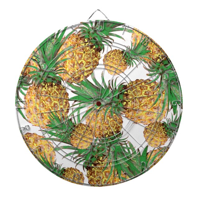 Cible De Fléchettes Motif d'ananas tropical délicieux (Devant)